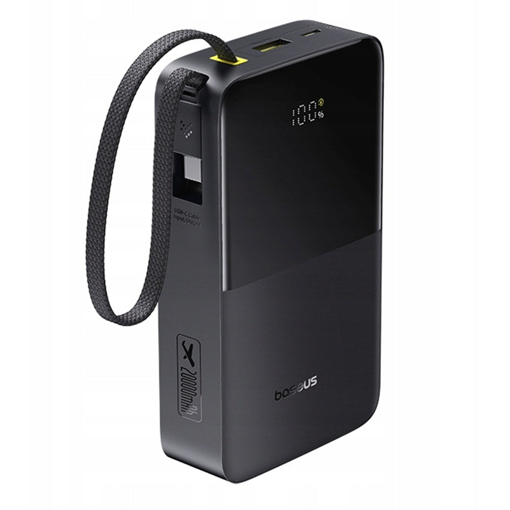 Εξωτερική Μπαταρία Baseus EnerFill Bipow2 Pro, 20000mAh, 22.5W, QC + PD, 1 x USB-A - 2 x USB-C, Μαύρη E0027701