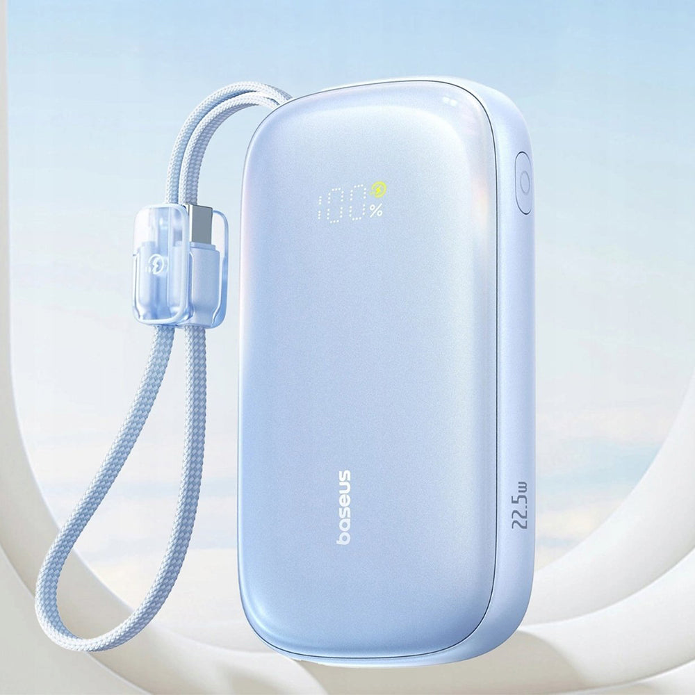 Εξωτερική Μπαταρία Baseus EnerFill FC21 Qpow 3 Ultra, 10000mAh, 22.5W, QC + PD, 1 x USB-A - 1 x USB-C, Μπλε E0027L03