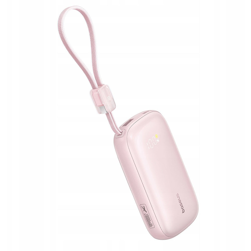 Εξωτερική Μπαταρία Baseus EnerFill FC21 Qpow 3 Ultra, 10000mAh, 22.5W, QC + PD, 1 x USB-A - 1 x USB-C, Ροζ E0027L02