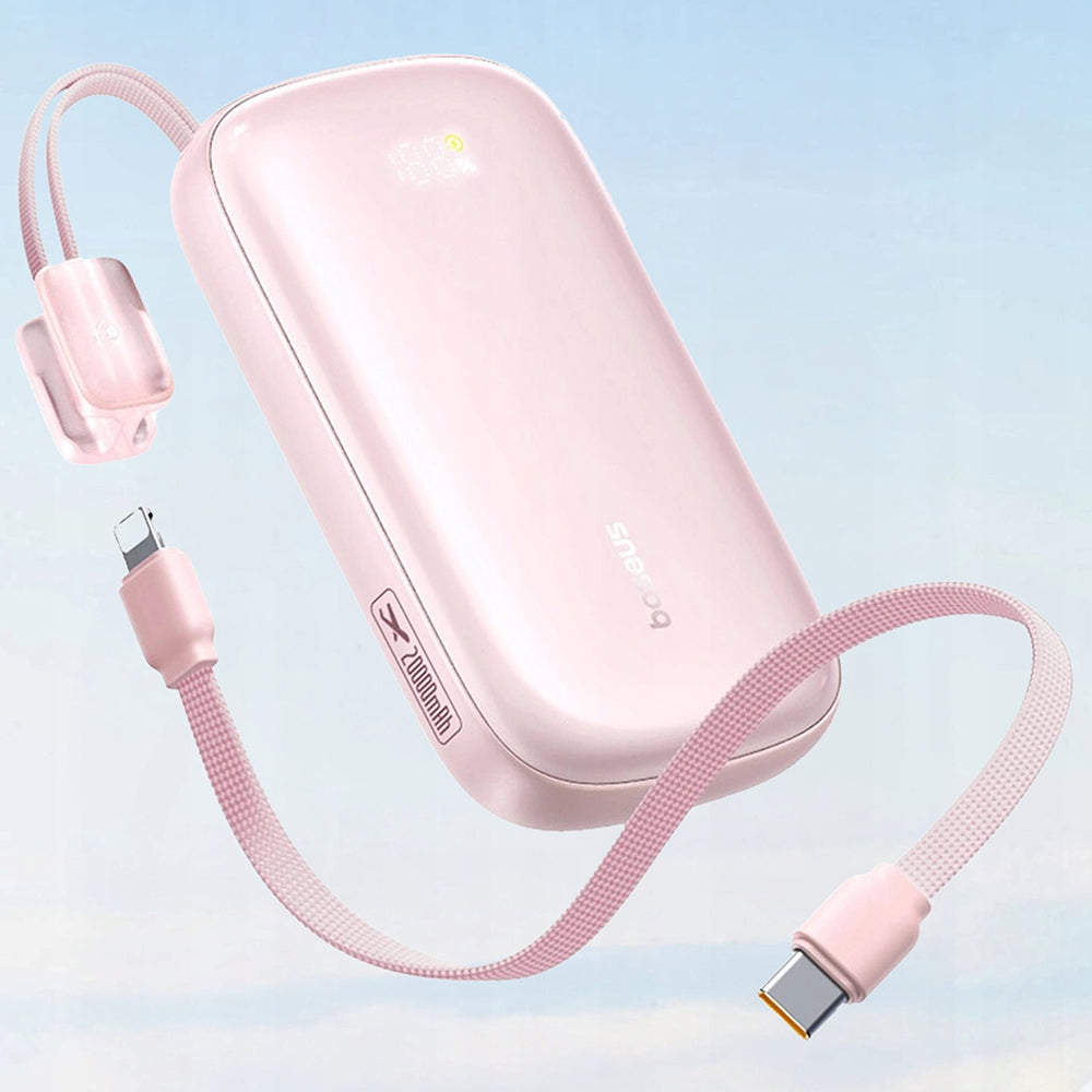 Εξωτερική Μπαταρία Baseus EnerFill FC21 Qpow 3 Ultra, 10000mAh, 22.5W, QC + PD, 1 x USB-A - 1 x USB-C, Ροζ E0027L02