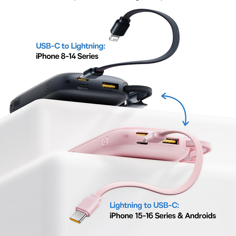 Εξωτερική Μπαταρία Baseus EnerFill FC21 Qpow 3 Ultra, 10000mAh, 45W, QC + PD, 1 x USB-A - 1 x USB-C, Μαύρη E0027Q00