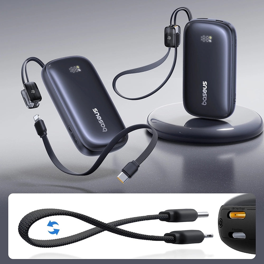 Εξωτερική Μπαταρία Baseus EnerFill FC21 Qpow 3 Ultra, 10000mAh, 45W, QC + PD, 1 x USB-A - 1 x USB-C, Μαύρη E0027Q00