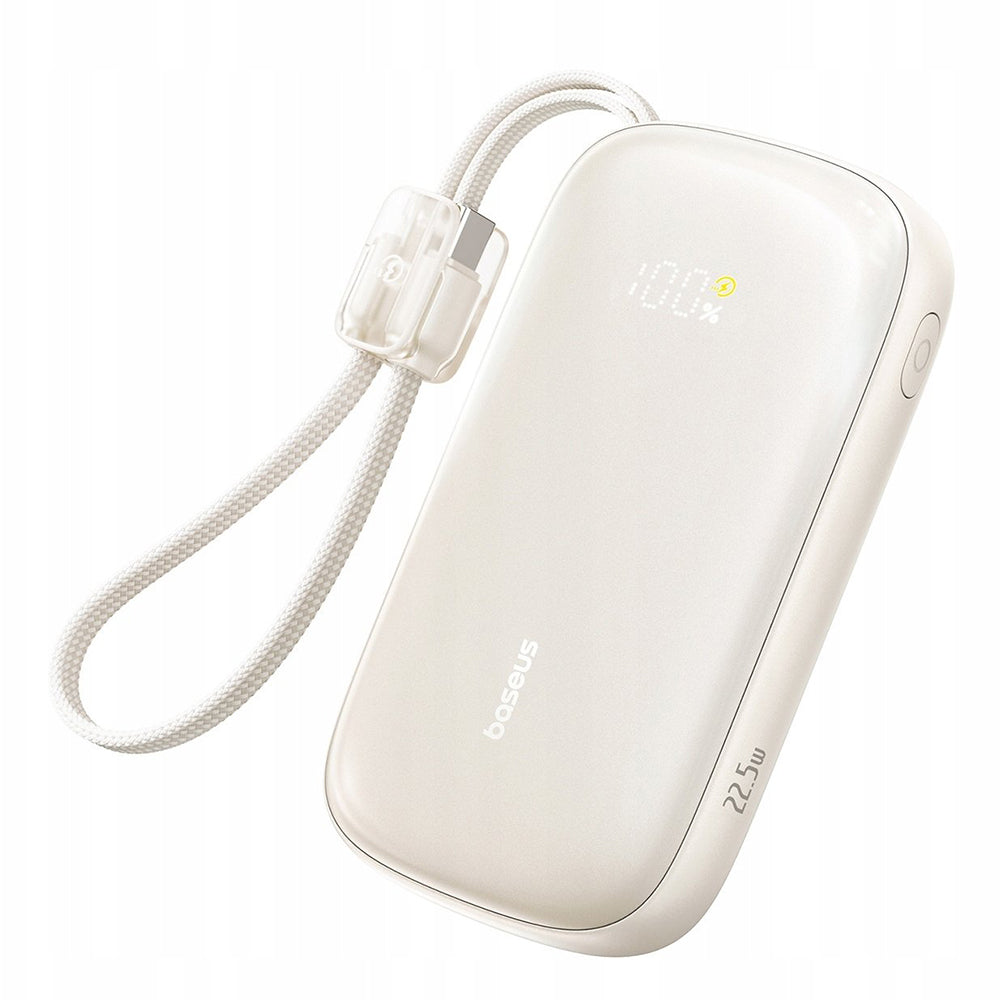 Baseus EnerFill FC21 Qpow 3 Ultra External Battery, 20000mAh, 22.5W, QC + PD, 1 x USB-A - 1 x USB-C, Beige E0027M01