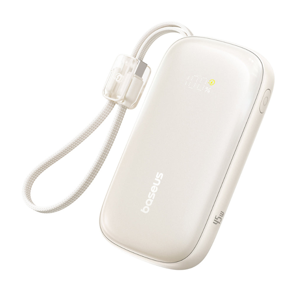 Εξωτερική Μπαταρία Baseus EnerFill FC21 Qpow 3 Ultra, 20000mAh, 45W, QC + PD, 1 x USB-A - 1 x USB-C, Μπεζ E0027P01