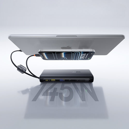 Εξωτερική Μπαταρία Baseus EnerFill FC41, 25000mAh, 145W, QC + PD, 1 x USB-A - 3 x USB-C, Μαύρη E0028H03