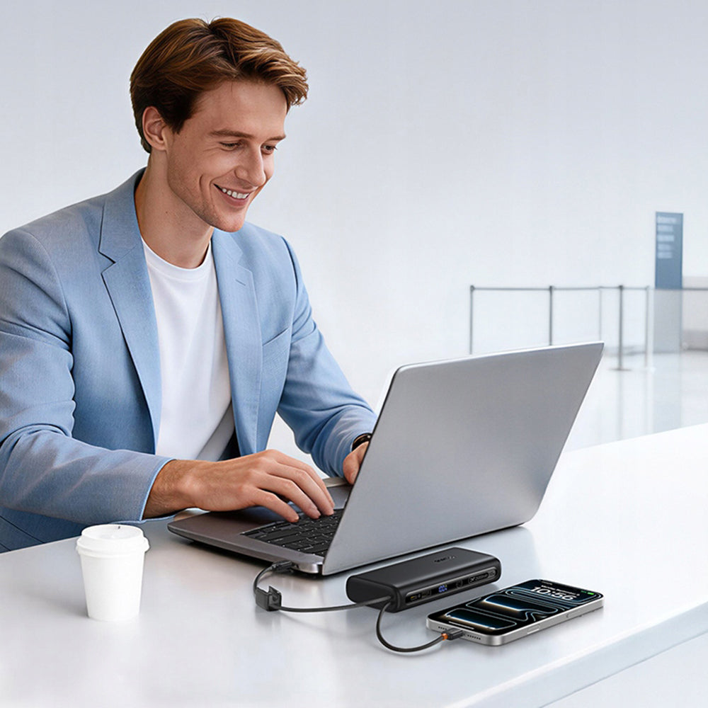 Εξωτερική Μπαταρία Baseus EnerFill FC41, 25000mAh, 145W, QC + PD, 1 x USB-A - 3 x USB-C, Μαύρη E0028H03