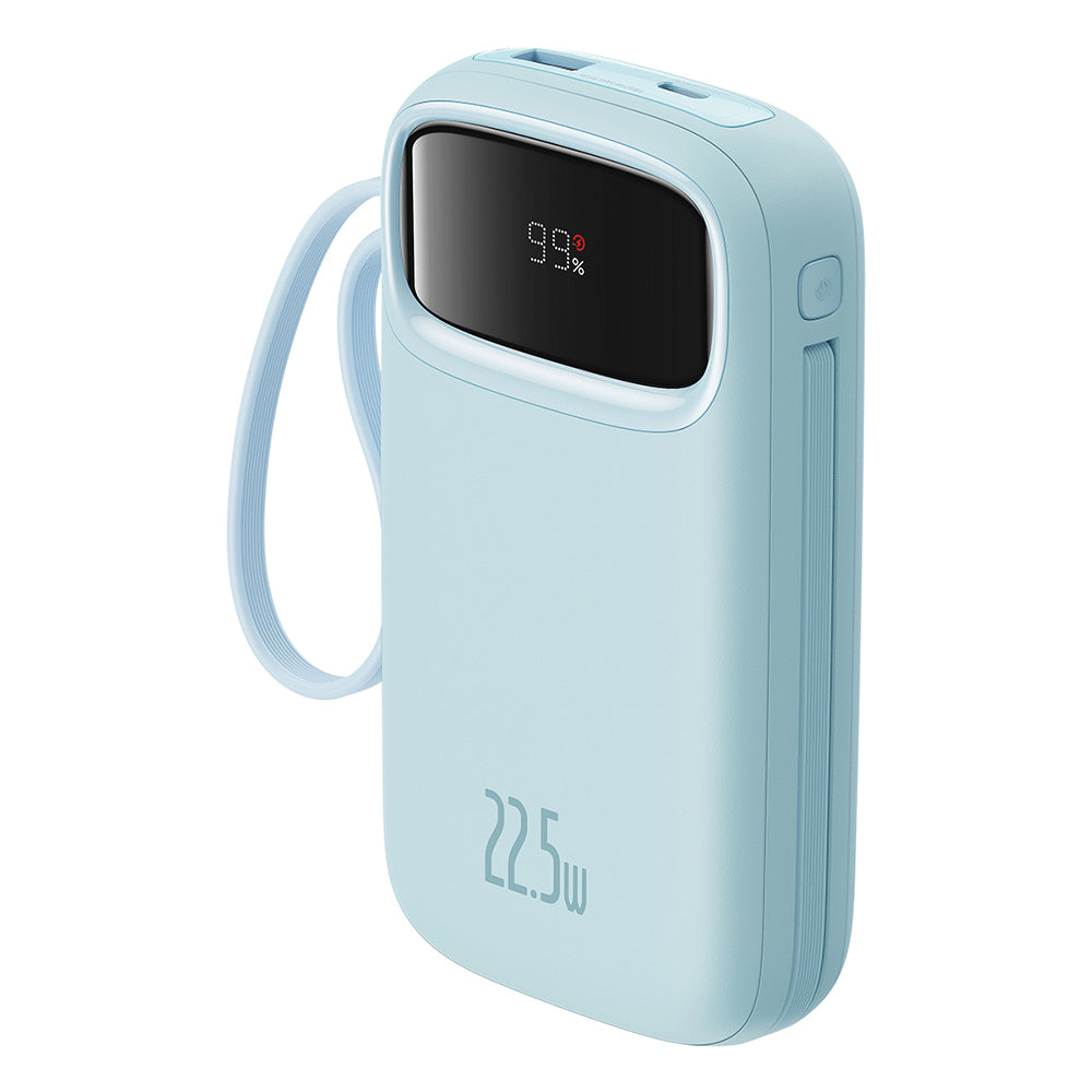 Εξωτερική Μπαταρία Baseus Qpow Pro+, 20000mAh, 22.5W, QC + PD, 1 x Lightning - 1 x USB-A - 2 x USB-C, Μπλε P10055002313-00