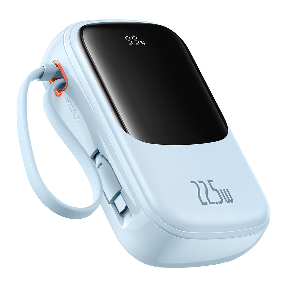 Εξωτερική Μπαταρία Baseus Qpow Pro+, 20000mAh, 22.5W, QC + PD, 1 x USB-A - 2 x USB-C, Μπλε P10067103313-00