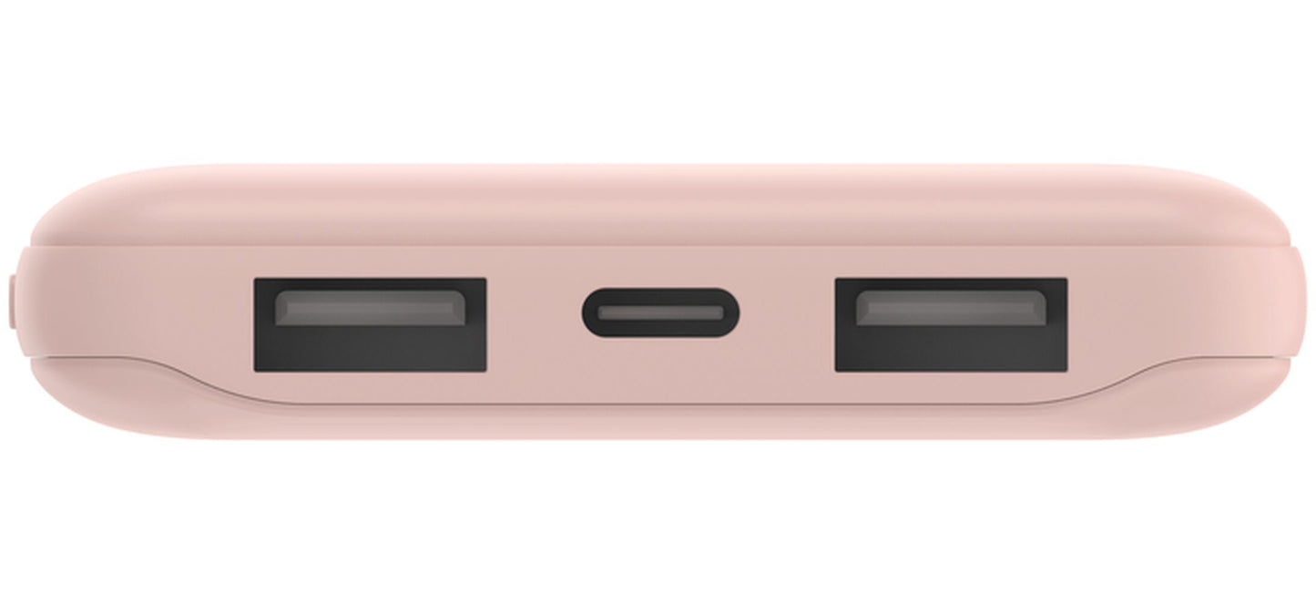 Εξωτερική Μπαταρία Belkin BoostCharge, 10000mAh, 15W, 1 x USB-C - 2 x USB-A, Ροζ BPB011btRG
