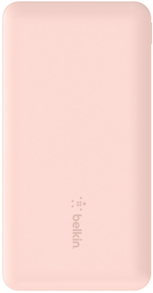 Εξωτερική Μπαταρία Belkin BoostCharge, 10000mAh, 15W, 1 x USB-C - 2 x USB-A, Ροζ BPB011btRG