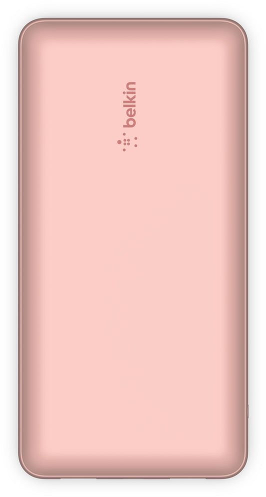 Εξωτερική Μπαταρία Belkin BoostCharge, 20000mAh, 15W, 1 x USB-C - 2 x USB-A, Ροζ Χρυσό BPB012btRG