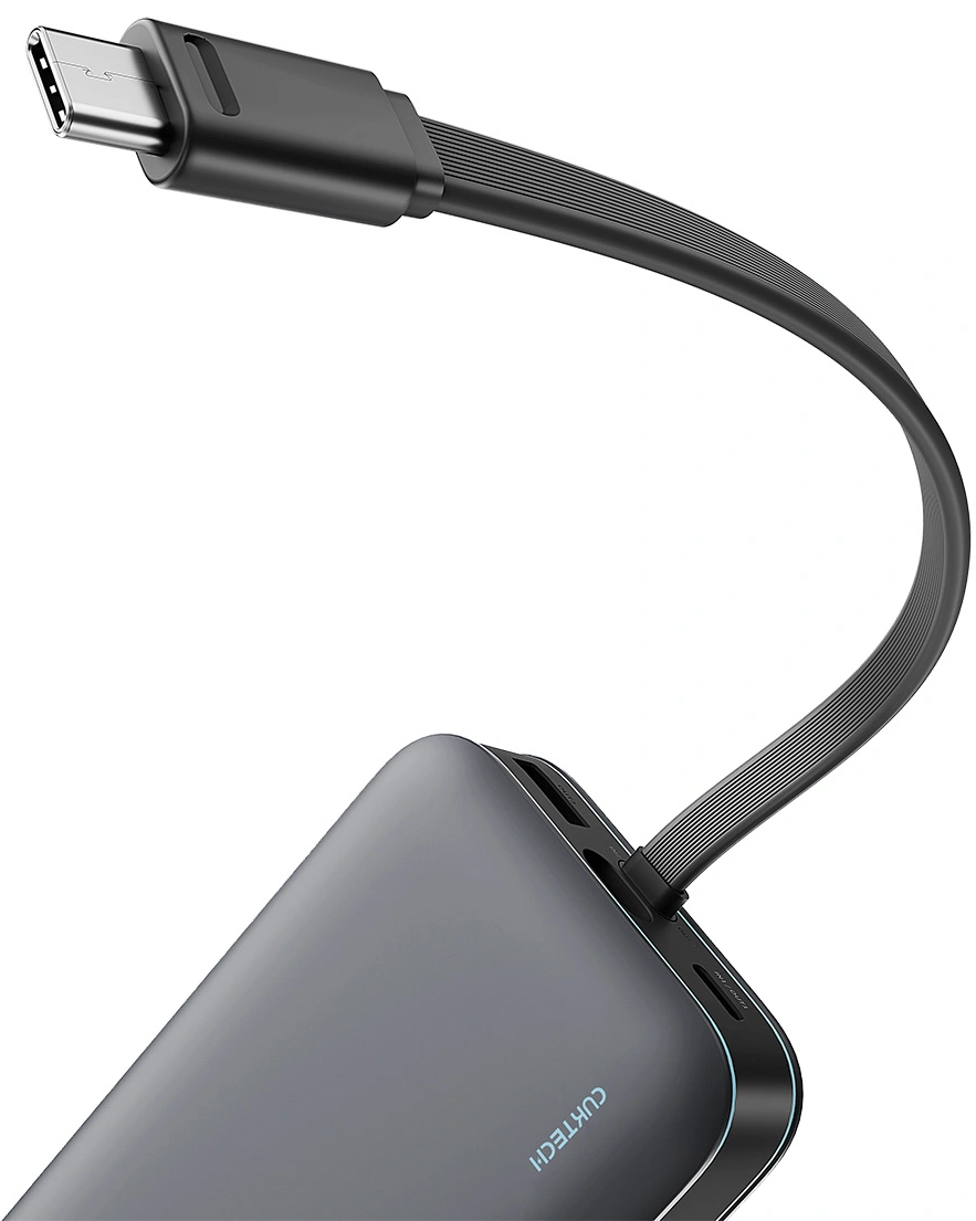 Cuktech LPB200N External Battery, 20000mAh, 40W, QC + PD, 1 x USB-A - 2 x USB-C, Black CUKL200NMXGR