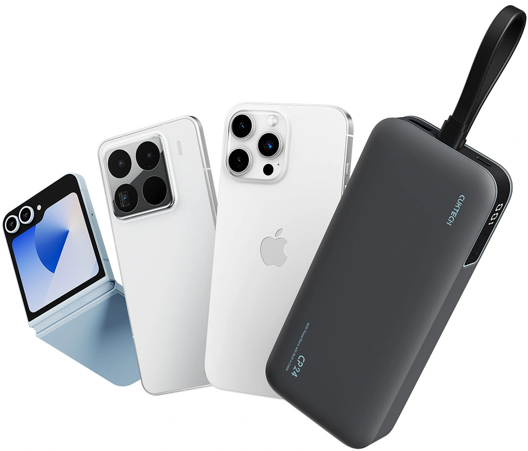 Cuktech LPB200N External Battery, 20000mAh, 40W, QC + PD, 1 x USB-A - 2 x USB-C, Black CUKL200NMXGR