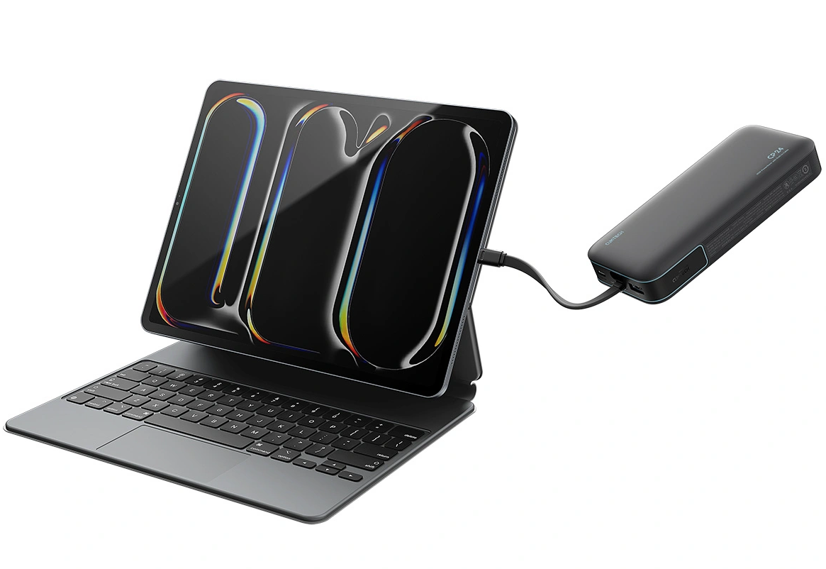 Cuktech LPB200N External Battery, 20000mAh, 40W, QC + PD, 1 x USB-A - 2 x USB-C, Black CUKL200NMXGR