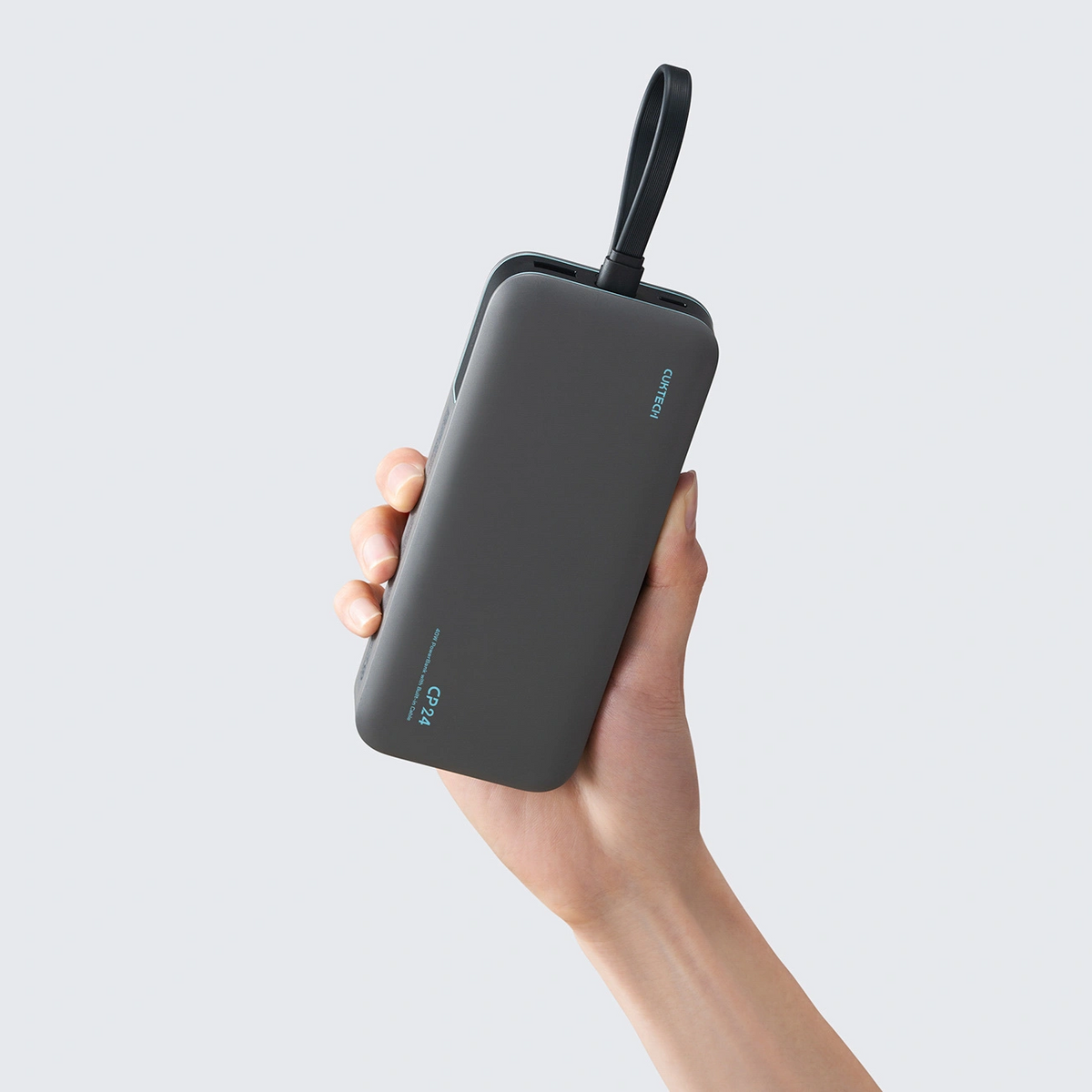 Cuktech LPB200N External Battery, 20000mAh, 40W, QC + PD, 1 x USB-A - 2 x USB-C, Black CUKL200NMXGR