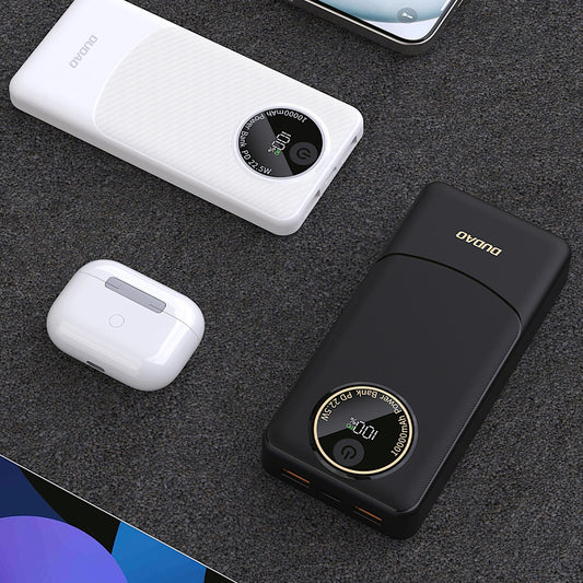 Εξωτερική Μπαταρία Dudao K12, 10000mAh, 22.5W, QC + PD, 1 x USB-C - 2 x USB-A, Μαύρη