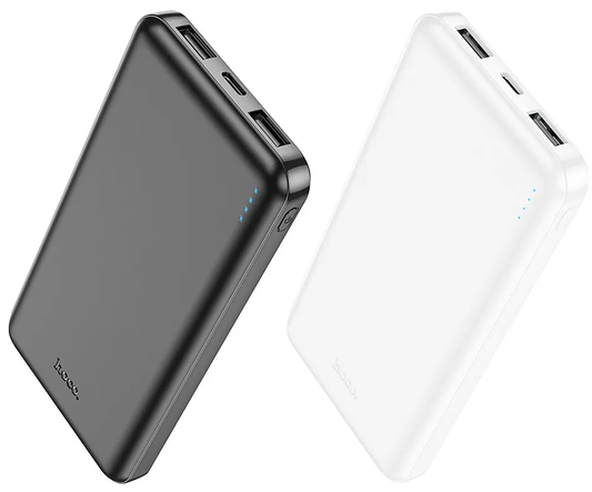 Εξωτερική Μπαταρία HOCO J100, 10000mAh, 10W, 2 x USB-A, Μαύρη