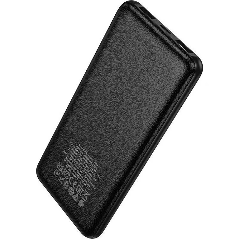 Εξωτερική Μπαταρία HOCO J153 Stability, 10000mAh, 10W, 2 x USB-A, Μαύρο