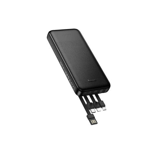 Εξωτερική Μπαταρία HOCO J163, 10000mAh, 10W, 1 x Lightning - 1 x microUSB - 2 x USB-A - 1 x USB-C, Μαύρο