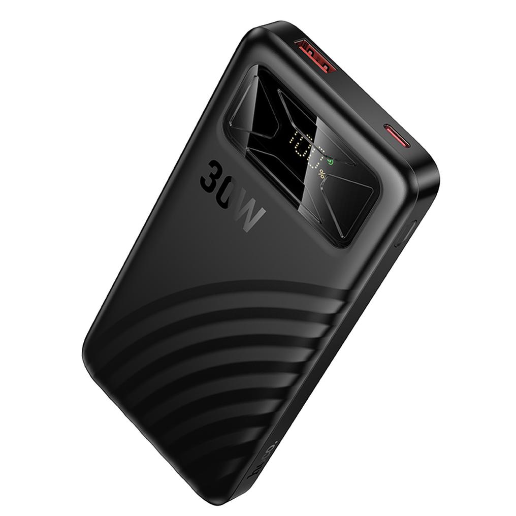 Εξωτερική μπαταρία HOCO Q42, 10000mAh, 30W, QC + PD, 1 x USB-A - 1 x USB-C, Μαύρη