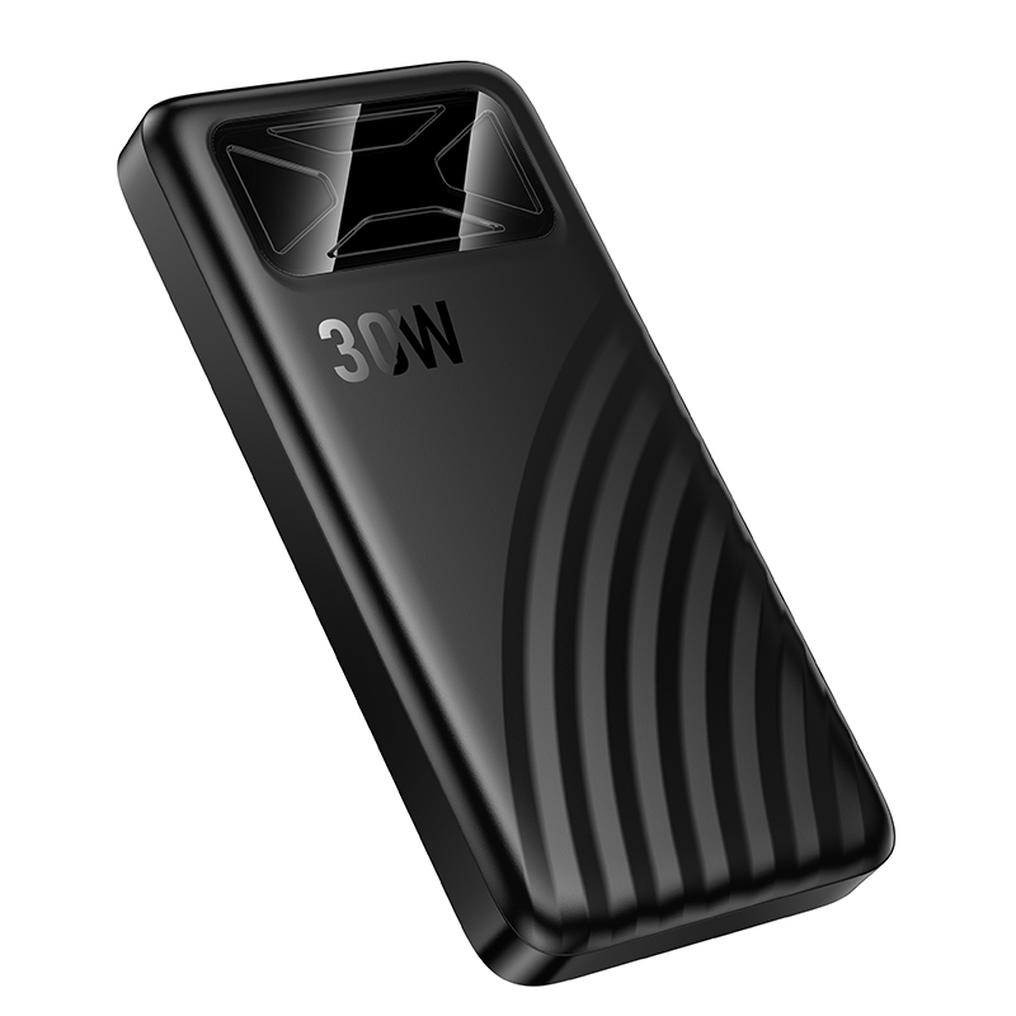 Εξωτερική μπαταρία HOCO Q42, 10000mAh, 30W, QC + PD, 1 x USB-A - 1 x USB-C, Μαύρη