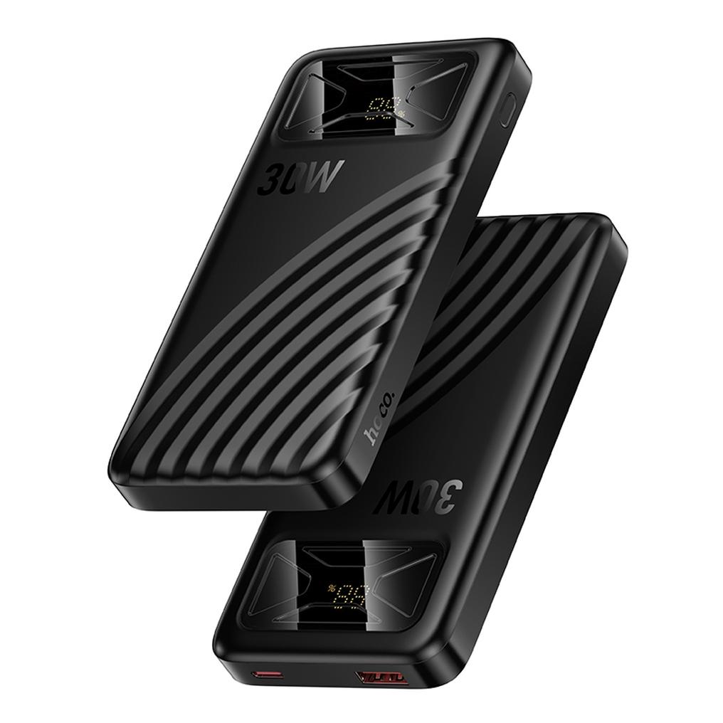 Εξωτερική μπαταρία HOCO Q42, 10000mAh, 30W, QC + PD, 1 x USB-A - 1 x USB-C, Μαύρη