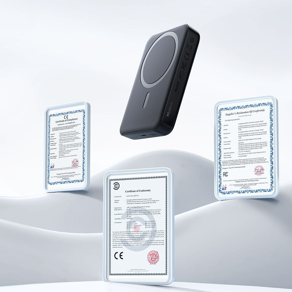 Εξωτερική Μπαταρία Wireless McDodo MC-4261 Ambilight, 10000mAh, 20W, PD + FQI, 1 x QI - 1 x USB-C, Μαύρη