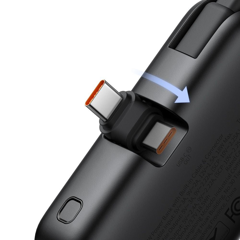 Εξωτερική Μπαταρία McDodo MC-7760 Freekit, 5000mAh, 22.5W, PD, 3 x USB-C, Μαύρη
