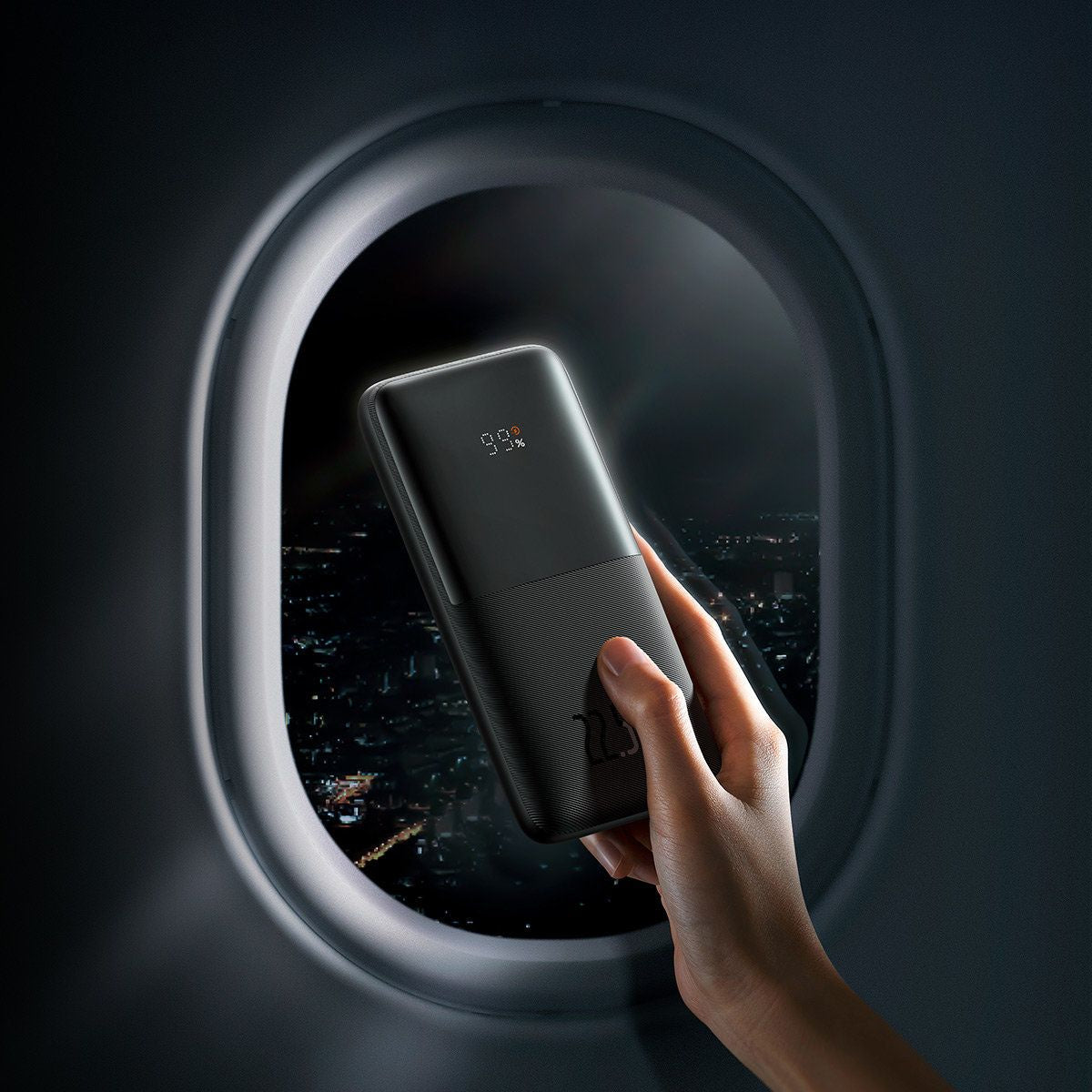 Baseus Bipow Pro External Battery, 10000mAh, 22.5W, QC + PD, 1 x USB-C - 2 x USB-A, Black PPBD040001