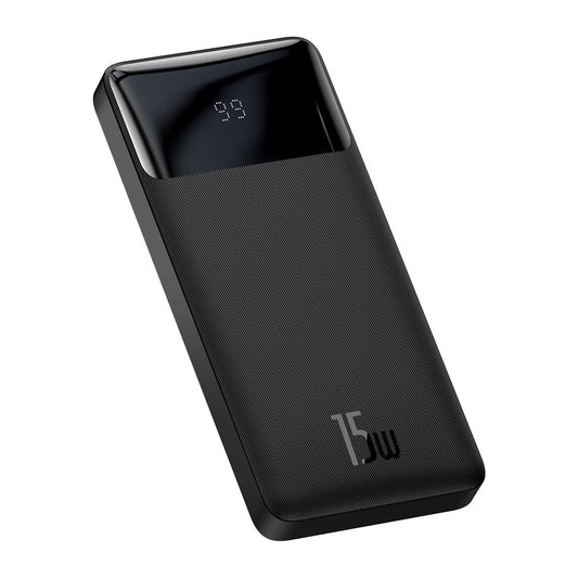 Εξωτερική μπαταρία Baseus Bipow, 10000mAh, 15W, 1 x USB-C - 2 x USB-A, μαύρο PPBD050001