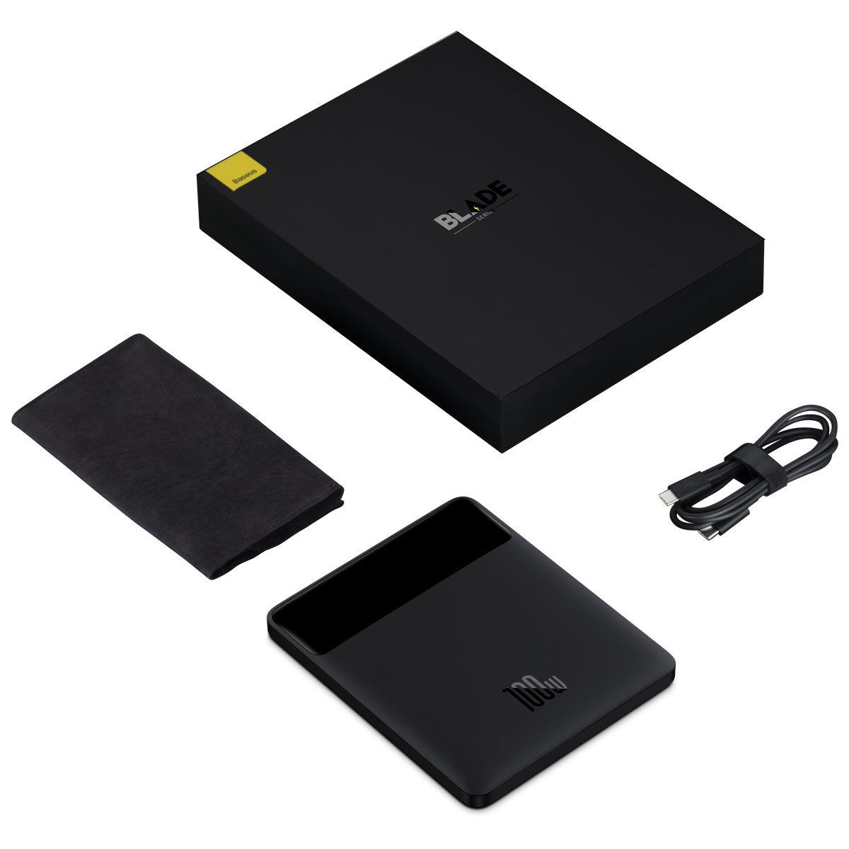 Εξωτερική Μπαταρία Baseus Blade Ultrathin, 20000mAh, 100W, QC + PD, 2 x USB-A - 2 x USB-C, Μαύρη PPBL000201