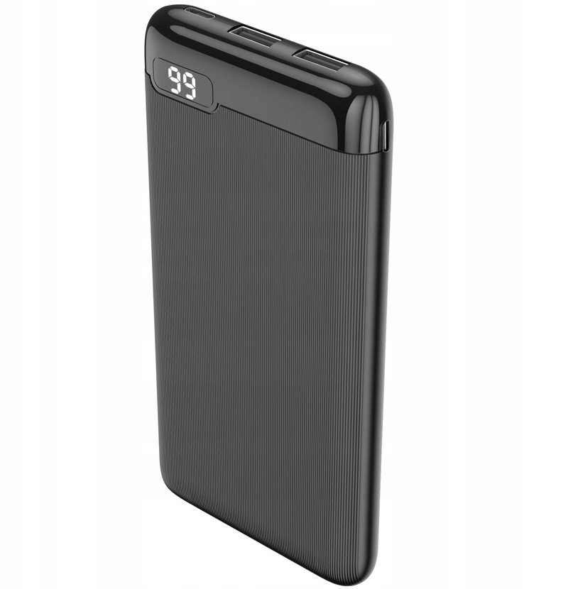 Εξωτερική Μπαταρία Setty SPBL-10, 10000mAh, 10W, 2 x USB-A, Μαύρη