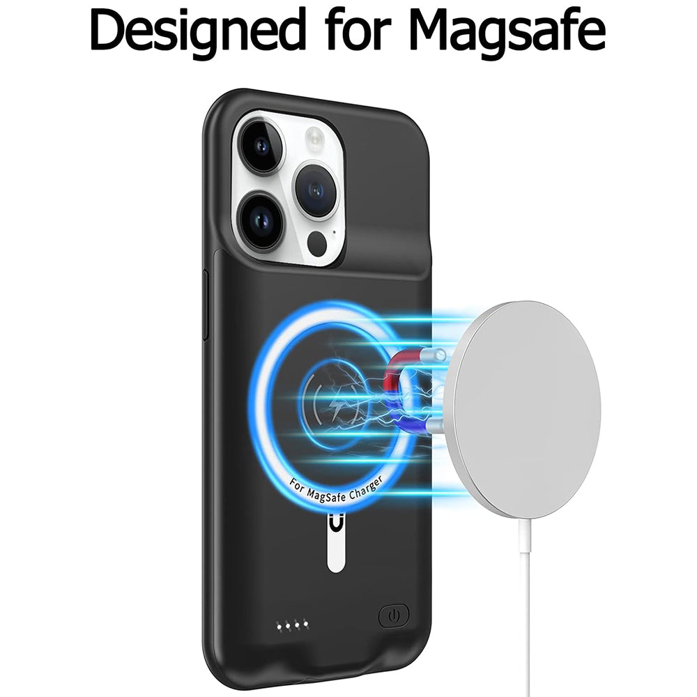 Εξωτερική Μπαταρία Τύπου Θήκης Wireless Techsuit Power Pro Battery για Apple iPhone 15 Pro, 7000mAh, Μαύρη