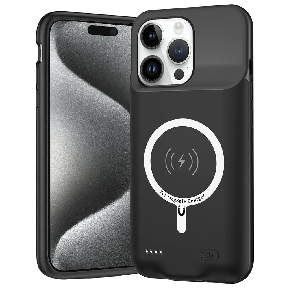 Εξωτερική Μπαταρία Τύπου Θήκης Wireless Techsuit Power Pro Battery για Apple iPhone 15 Pro, 7000mAh, Μαύρη