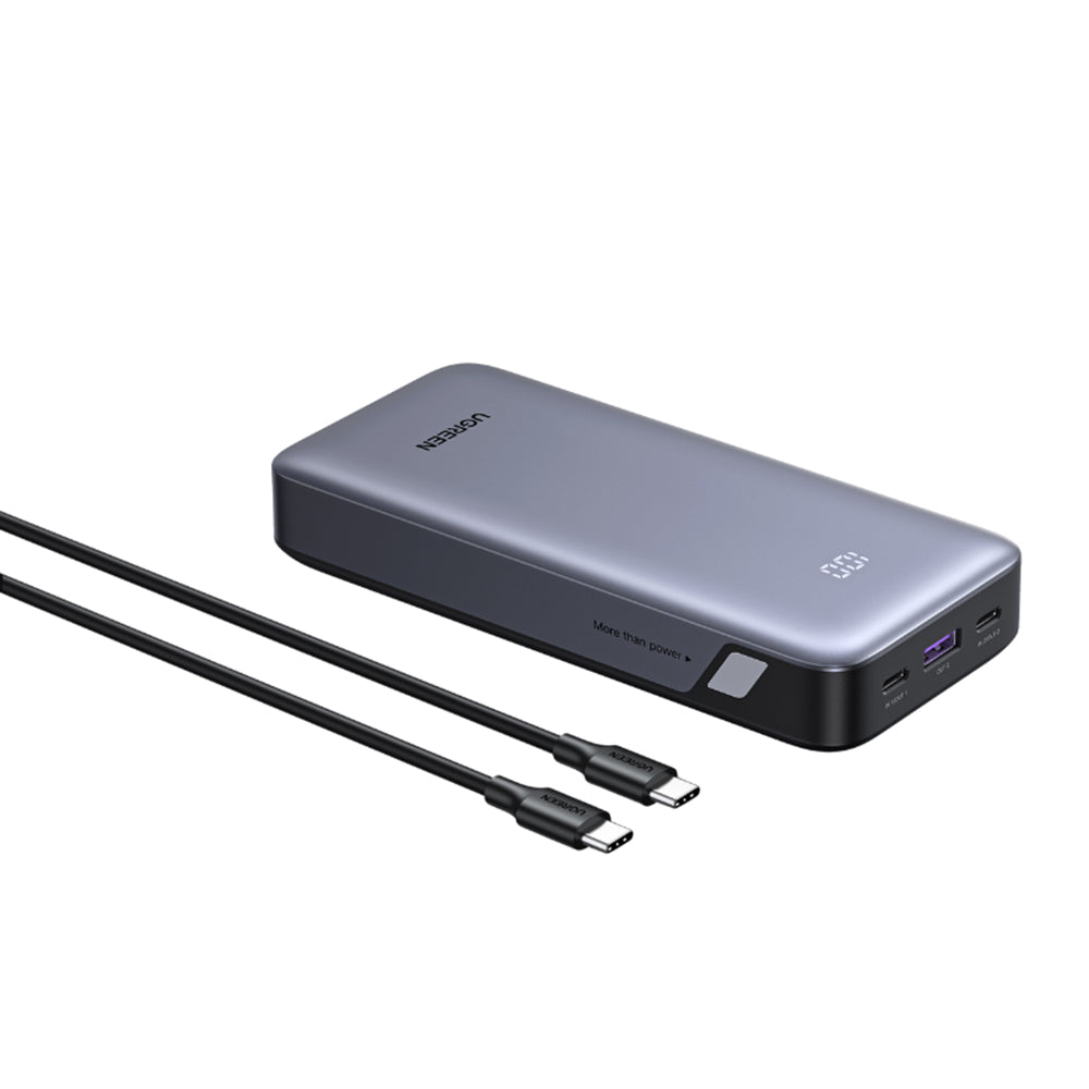 Εξωτερική Μπαταρία UGREEN Nexode PB532 (55989B), 20000mAh, 30W, QC + PD, 1 x USB-A - 2 x USB-C, Γκρι