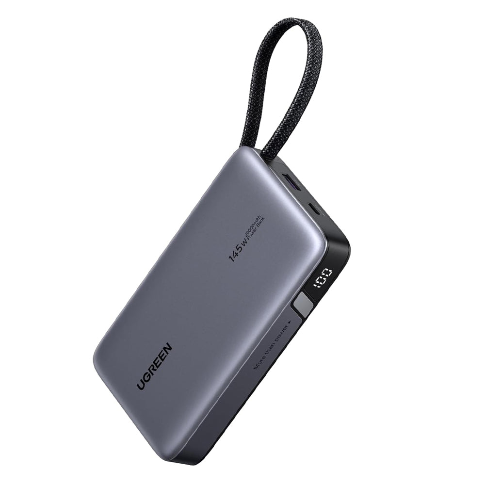 Εξωτερική Μπαταρία UGREEN PB551 (55992B), 20000mAh, 145W, QC + PD, 1 x USB-A - 2 x USB-C, Γκρι