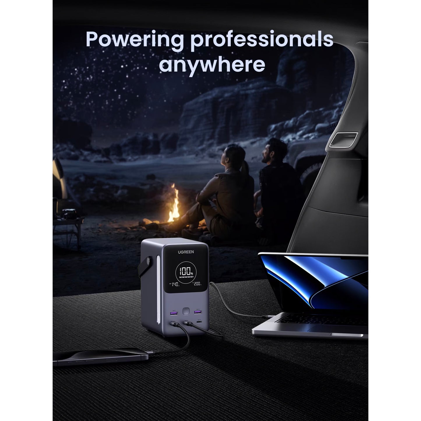 Εξωτερική Μπαταρία UGREEN PB770, 48000mAh, 300W, QC + PD, 2 x USB-A - 3 x USB-C, Γκρι