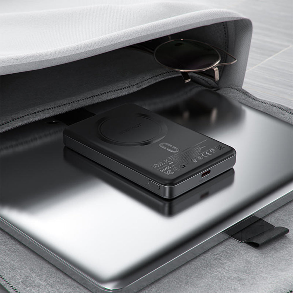 Εξωτερική Μπαταρία Wireless Acefast M12, 10000mAh, 20W, PD + FQI, 1 x QI - 1 x USB-C, Μαύρη