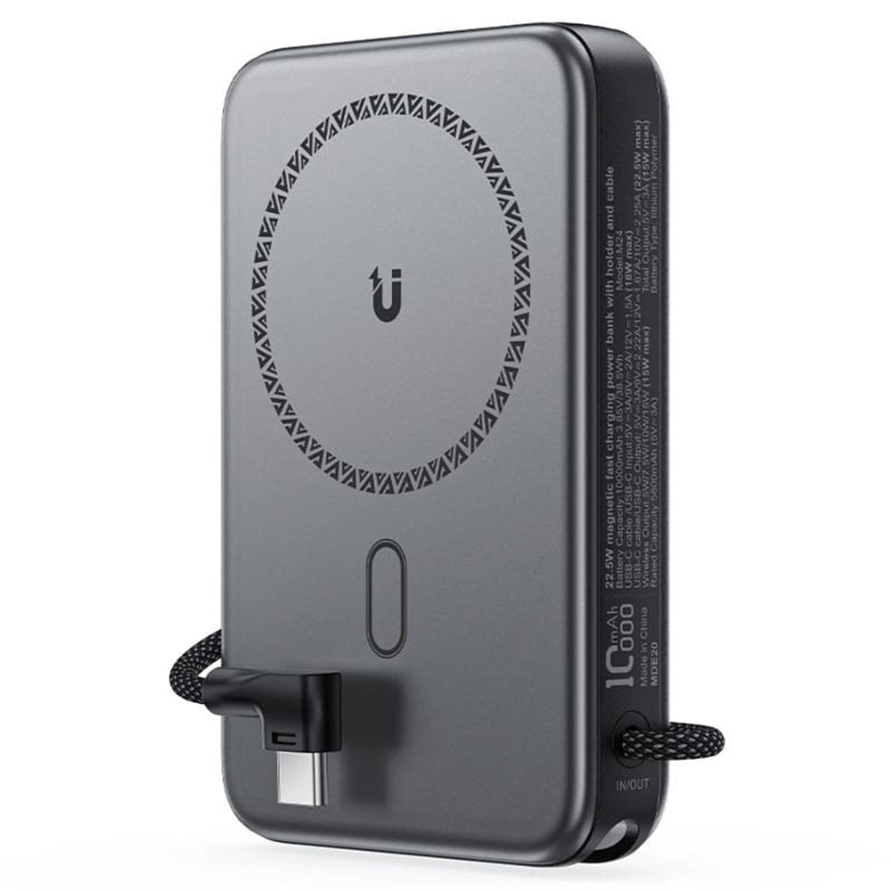 Εξωτερική Μπαταρία Wireless Acefast M24, 10000mAh, 22.5W, PD + FQI, 1 x QI - 2 x USB-C, Γκρι