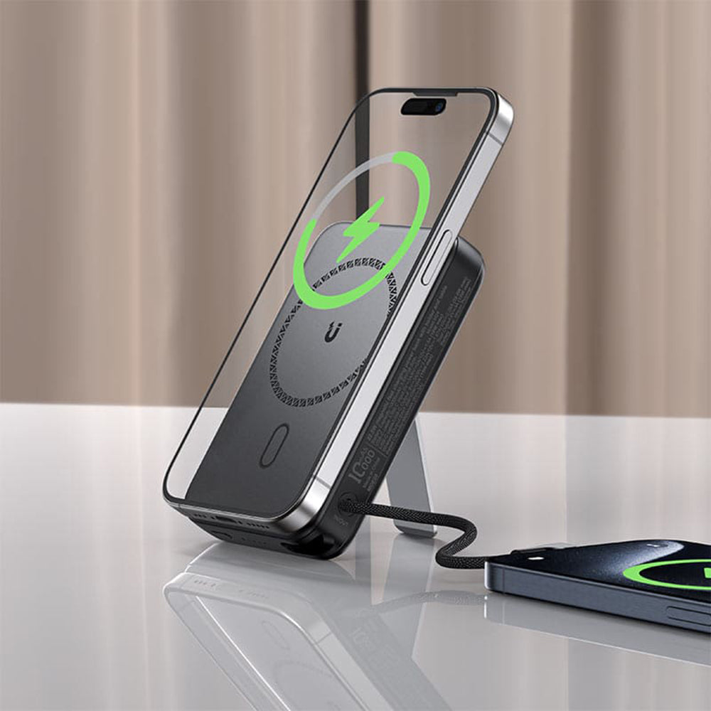 Εξωτερική Μπαταρία Wireless Acefast M24, 10000mAh, 22.5W, PD + FQI, 1 x QI - 2 x USB-C, Γκρι