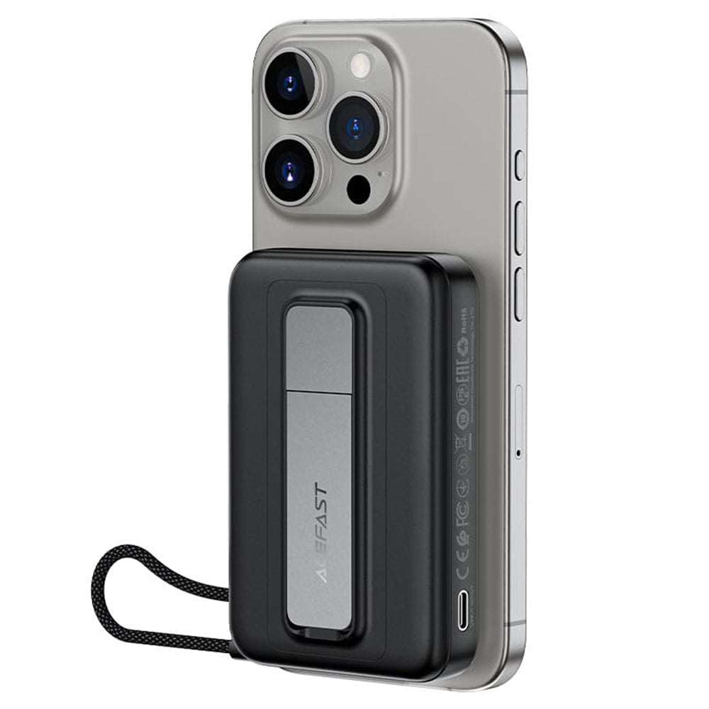 Εξωτερική Μπαταρία Wireless Acefast M24, 10000mAh, 22.5W, PD + FQI, 1 x QI - 2 x USB-C, Γκρι