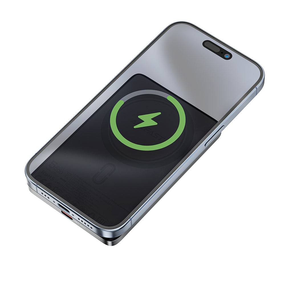 Εξωτερική Μπαταρία Wireless Acefast M8, 5000mAh, 18W, PD + FQI, 1 x QI - 1 x USB-C, Μαύρη