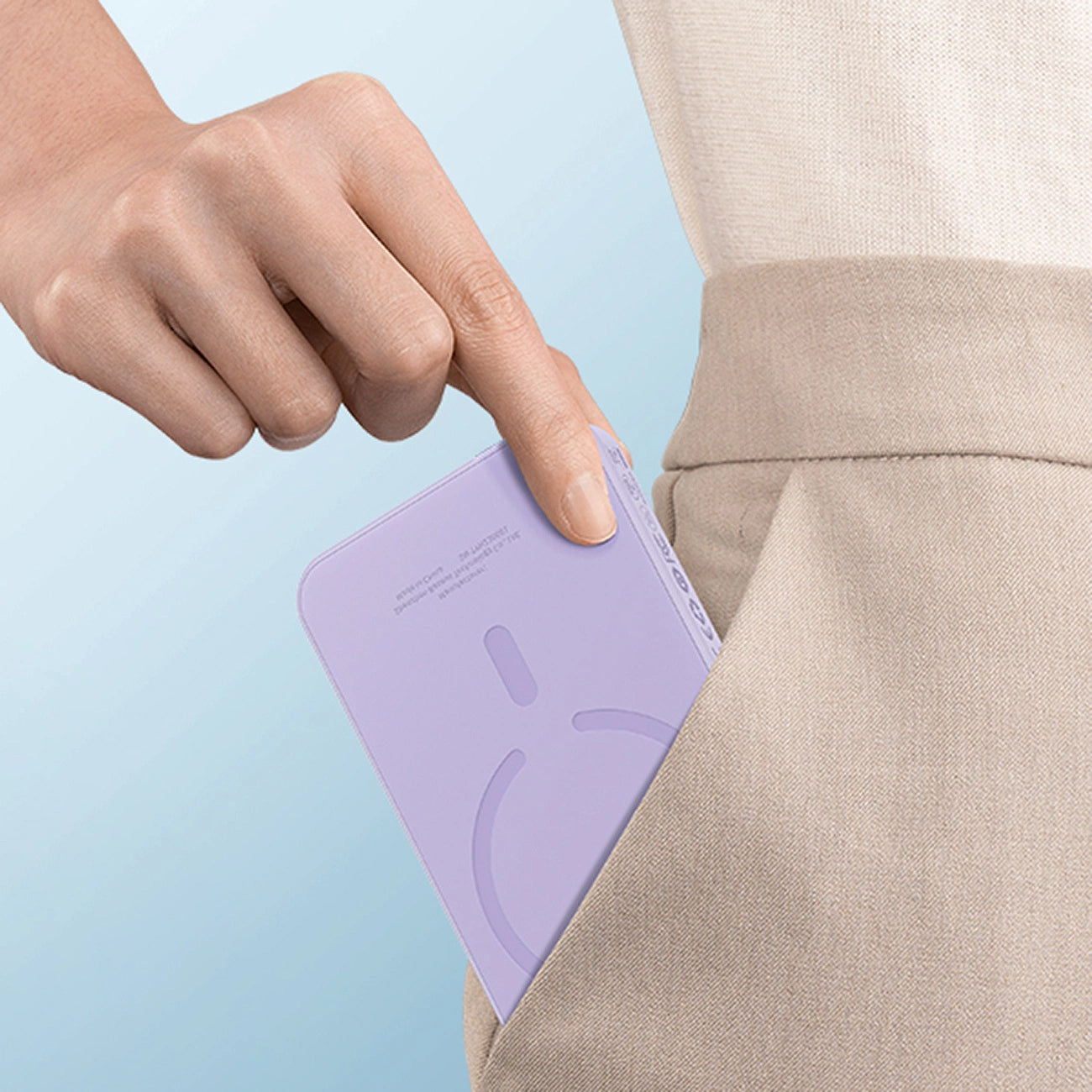 Εξωτερική Μπαταρία Wireless Baseus Magnetic Mini, 5000mAh, 20W, PD + FQI, 1 x QI - 1 x USB-C, Μωβ P10022107513