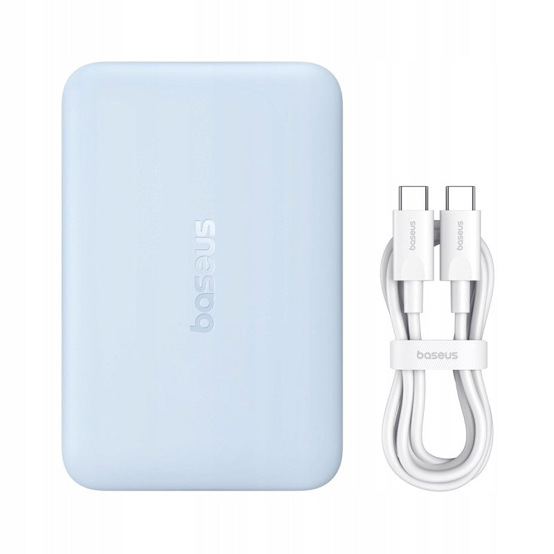 Εξωτερική Ασύρματη Μπαταρία Baseus EnerFill FM11 Ultra-Mini, 10000mAh, 22.5W, PD + FQI, 1 x QI - 1 x USB-C, Μπλε P1008210E313-00