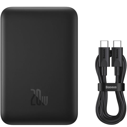 Εξωτερική Μπαταρία Wireless Baseus Magnetic Mini, 10000mAh, 20W, PD + FQI, 1 x QI - 1 x USB-C, Μαύρη PPCX070001