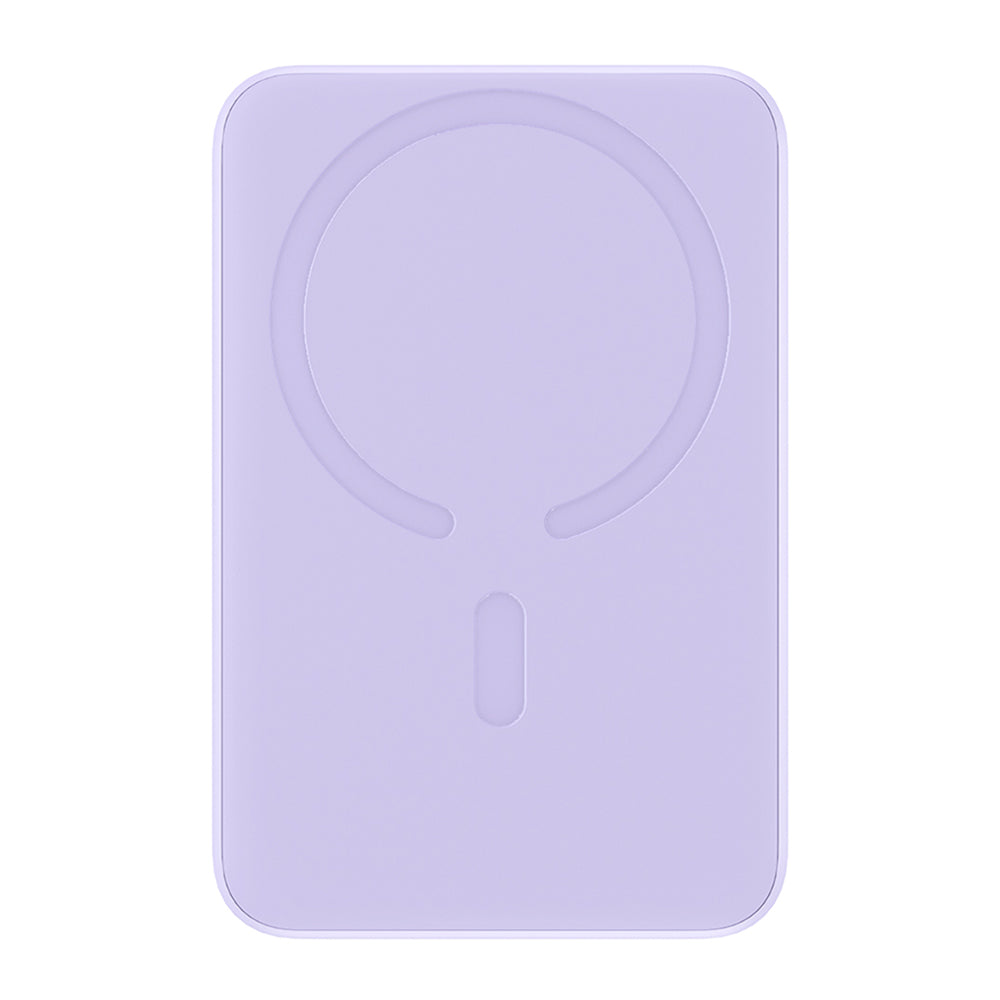 Εξωτερική Μπαταρία Wireless Baseus Magnetic Mini, 10000mAh, 20W, PD + FQI, 1 x QI - 1 x USB-C, Μωβ PPCX110105
