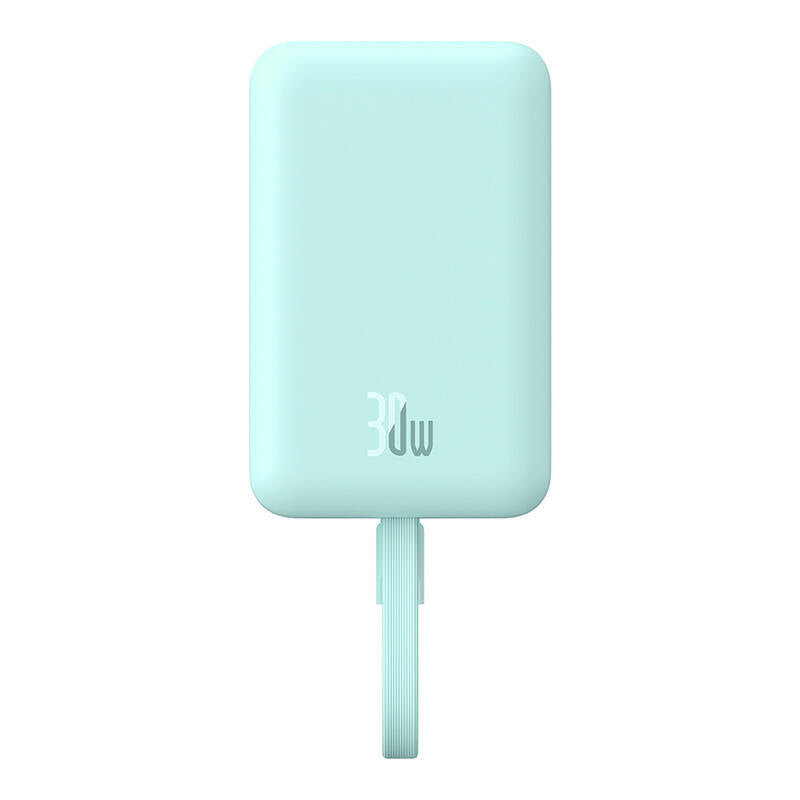 Εξωτερική Μπαταρία Wireless Baseus Magnetic Mini, 10000mAh, 30W, PD + FQI, 1 x Lightning - 1 x QI - 1 x USB-C, Μπλε P1002210B333-00