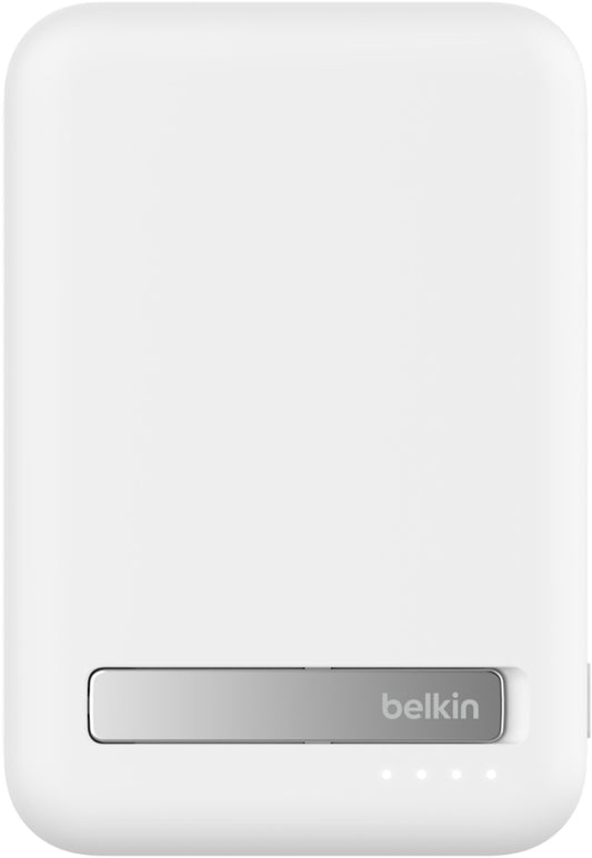 Ασύρματη Εξωτερική Μπαταρία Belkin BoostCharge Pro με Βάση Στήριξης, 10000mAh, 15W, FQI, 1 x QI - 1 x USB-C, Λευκό BPD008btWH