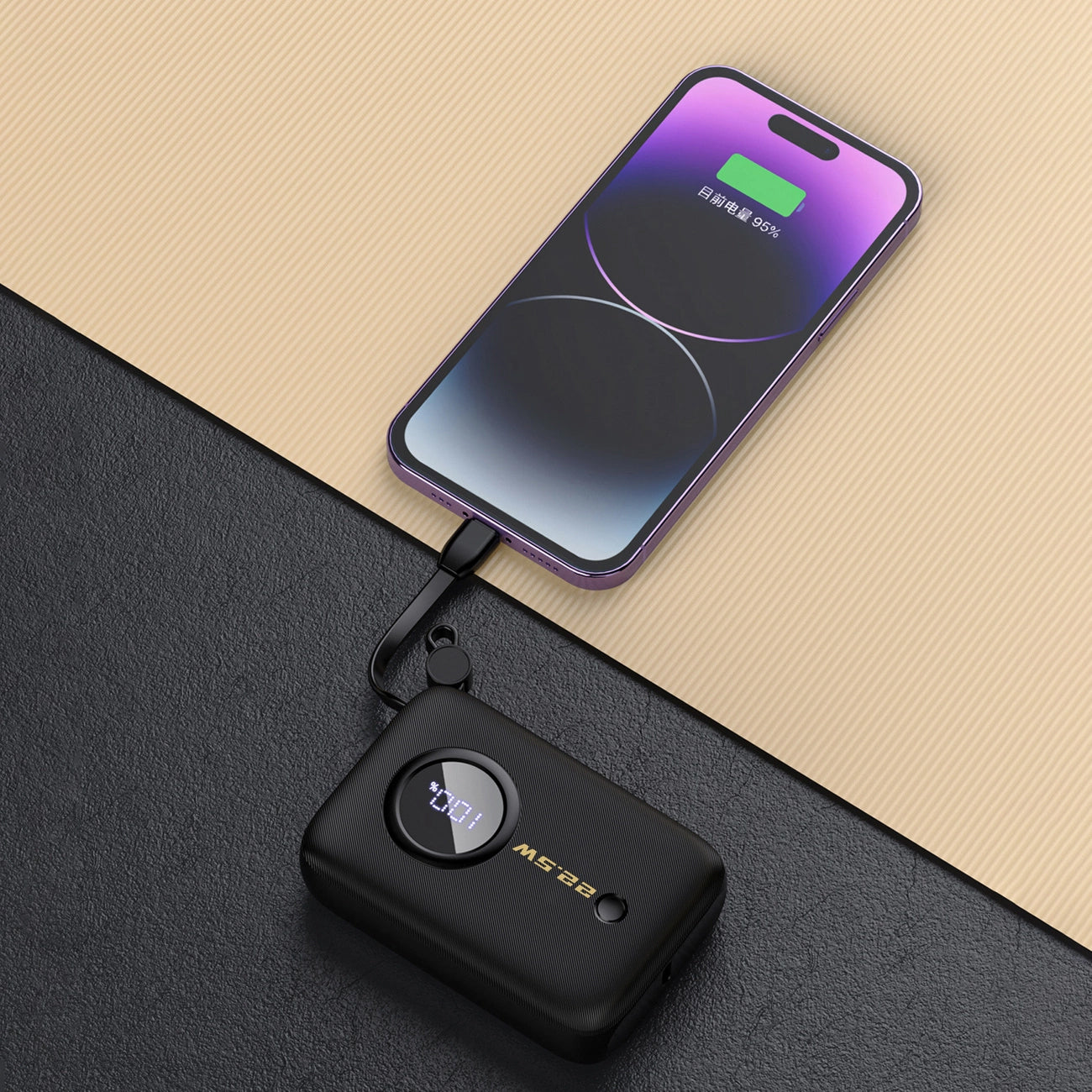 Εξωτερική Μπαταρία Dudao K14, 10000mAh, 22.5W, QC + PD, 1 x Lightning - 1 x USB-A - 2 x USB-C, Μαύρη