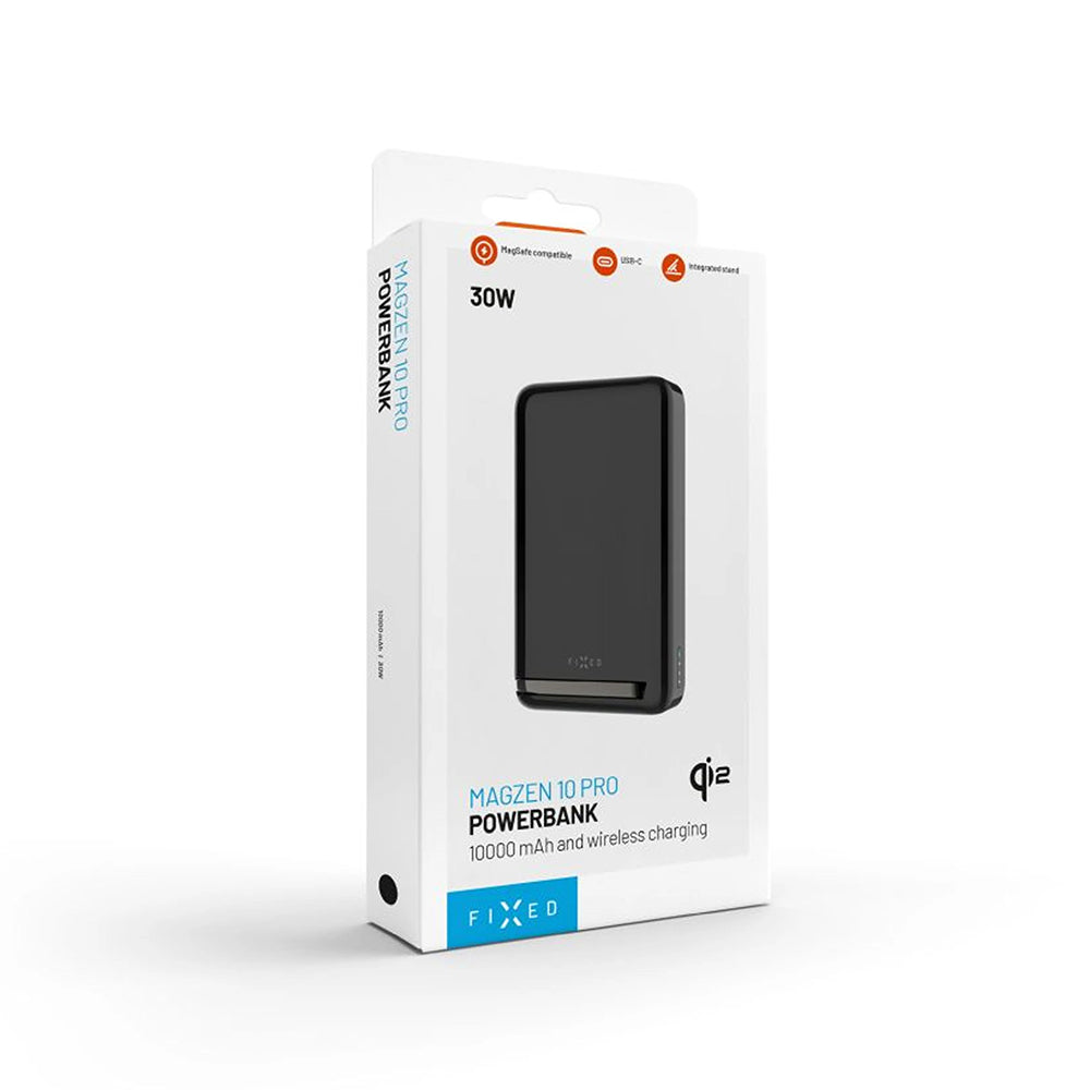 Εξωτερική Μπαταρία Wireless Fixed MagZen 10 Pro, 10000mAh, 30W, PD + FQI, 1 x QI - 1 x USB-C, Μαύρη